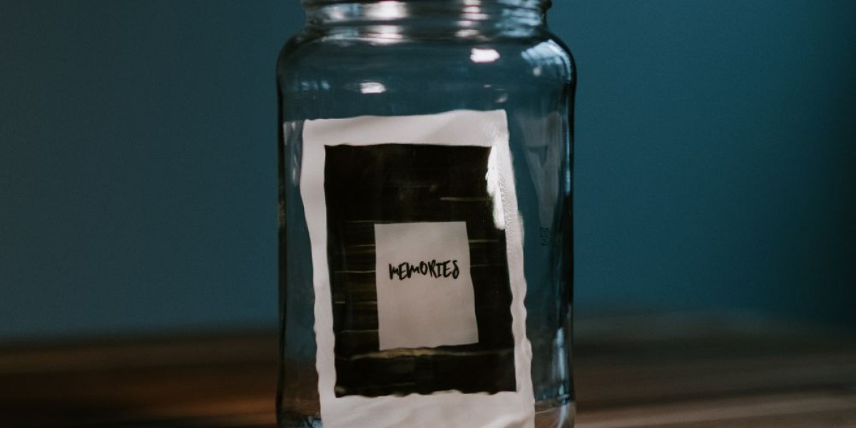 A jar of memories on a table or desk.